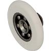 Amig - Cuscinetto per Box Doccia | Set di 2 Unità | Ø 26 mm | Cuscinetto Frontale e Vite M4x8 | Per Porte Scorrevoli delle Docce | Poliammide Bianco