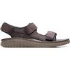 Clarks Wesley bay, Sandalo da Uomo, Marrone (Brown), 41 EU