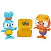 Spin Master Brave Bunnies,set 2 personaggi coniglietto e amico confezione con Forziere e con i personaggi di Boo e Tiger, accessorio forziere del tesoro e mappa, giocattoli per bambini e bambine dai 3 anni in su