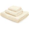 GABEL Asciugamani tris Gabel bagno telo doccia viso ospite spugna idrofila puro cotone