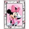 VALENTI & CO. D120 4LRA Disney Baby - Minnie Mouse - Cornice Porta Foto da Tavolo in Argento per Neonato e Bambina, 13x18 cm