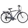 Legnano CESENATICO, City Bike Uomo, Grigio Scuro Matt, Bianco e Blu, 54