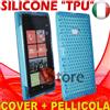 Cover Custodia Per Nokia Lumia 900 Azzurro Gel Silicone TPU