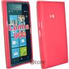 Cover Custodia Per Nokia Lumia 900 Fucsia Pastello Gel Silcone TPU