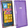 Cover Custodia Per Nokia Lumia 920 Gel Silicone TPU Viola Diamond