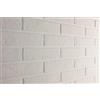Elabrick Bianco, Mattone flessibile, Listelli in quarzo, 50x210 mm, mattonelle sottili decorazione parete, facile da applicare per interno