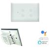 WIBY Interruttore Luci Smart WiFi Parete Touch Home Scatola 503 4 Tasti Timer Touch