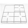 REX ZANUSSI CASTOR ZOPPAS GRIGLIA CUCINA IN ACCIAIO 3 FUOCHI 45,7 X 43,7 CM