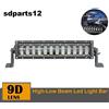 Autonet 96W Faro Barra LED 43 cm Hi/Lo 7680Lm 9D IP67 Fuoristrada Off-Road Camion Lavoro