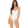 Leg Avenue Vinyl boned bodysuit, M