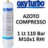 OXYTURBO Bombola azoto 1 Lt Oxyturbo gas per condizionatori pressatura lavaggio impianti