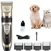 UppyPet Tosatrice Professionale U2852 cane gatto tosa animali rasoio cordless senza fili