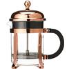 Bodum 11813 - 18 Caffettiera a stantuffo 4 tazze, acciaio cromato, ramato, 10,5 x 16,6 x 19 cm