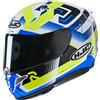 HJC Helmets Casco moto HJC RPHA 11 NECTUS MC24H, Bianco/Blu/Giallo, XL