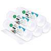 m-office Rotolo di bolle in plastica riciclato, pluriball per imballaggio, 50 cm x 5 m, 5 pezzi, White
