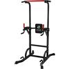 VOUNOT® Dip Station Power Tower Multifunzione per Flessioni, Trazioni, Fitness e Addominali, Stazione Fitness con Impugnature Ergonomiche e Altezza Regolabile, 150 KG