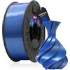 WINKLE FEED YOUR PRINTER WINKLE Filamento PLA Silk 1.75mm Blu Acciaio 300g, Filamento Stampante 3D
