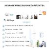 Wiby Sensore Wireless per Porta e Finestra Allarme Wifi Smart ZX-D21 Universale