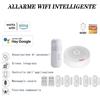 WIBY Allarme Antifurto Smart wifi Domotico Sirena Con Sensori Porte e Finestre Casa