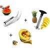 Acd & Shop Kit Taglia Affetta Anguria Melone + Sbuccia Affetta Ananas + Set 3 Pezzi Frutta