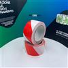 GENERAL TAPE NASTRO ADESIVO SCOTCH 50X33 SEGNALETICO PER PAVIMENTO PVC BIANCO ROSSO 1 ROTOLO