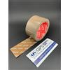GENERAL TAPE 2 ROTOLI NASTRO ADESIVO SCOTCH ANTIEFFRAZIONE 50x50 SIGILLO DI GARANZIA AVANA