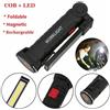 Mini Torcia Ricaricabile Led Cob Magnetica Snodata Luce Lampada Lavoro Meccanico