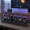 OROLOGIO IPS TUBO LED DA TAVOLO USB LUMINOSO SVEGLIA DIGITALE WIFI NIXIE