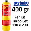 OXYTURBO Cartuccia bombola di ricambio Turbo Gas Pro propilene per Turbo Set 110 e 200