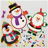 Baker Ross AX483 Kit Decorazione Mosaico Per L'Albero Di Natale - Confezione Da 5, Creativi Articoli Natalizi E Artigianali Per Bambini Da Realizzare E Decorare