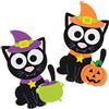 Baker Ross AX222 Kit Calamite Gatti Neri Di Halloween - Confezione Da 8, Attività Creative Per Bambini