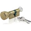 CORBIN CILINDRO EUROPEO CON POMOLO Corbin 30/60 Ottone - pomolo lato 60 -DIN-