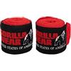 Gorilla Wear Boxing Handwraps - Pacco da 3 m, Colore: Rosso