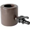 First Plast RAPF186M Recuperatore Acqua Piovana con Parafoglie e Valvola Portagomma, Marrone