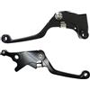 ACCOSSATO Coppia di leve Accossato nere per Kawasaki KLX 150 L dal 2014 al 2014 (CC 150)