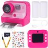 DYNASONIC Macchina Fotografica per Bambini DYNASONIC, Mini Ricaricabile Fotocamera Digitale per foto e video. 48MP. 2,5k UHD con Scheda SD, Regalo per bambini e regazze 3-14 anni