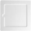 Garcia de Pou Piatto Quadrato Bionic 20X20X1 Cm Bianco Cellulosa - 50 Unità