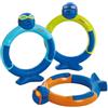 Zoggs Giocattolo Affondante in Acqua, Zoggy Dive Rings, Unisex Bambino, Assortito, 3 Anni +