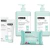 Suavinex, Confezione cosmetica di grande formato. Include: gel shampoo delicato 750 ml + latte idratante 750 ml + pomata pannolino 50 ml + confezione salviettine 25 pz. Pack Neonato Neonato, 4