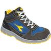 Utility Diadora, Scarpe Antinfortunistiche Unisex, RUN MID S3S FO SR ESD, colore CASTLE ROCK/INSIGNIA BLUE, taglia 35