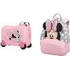 Samsonite Suitcase Disney, Valigia Per Bambini, Unisex Rosa (Minnie Glitter), 51 cm & Disney Ultimate 2.0 Zainetto per Bambini 28.5 x 23.5 x 13.5 cm, 7 Litri, Multicolore (Minnie Glitter)