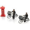 ARTITEC 5870052- Postini in bicicletta con cassette della posta HO 1:87