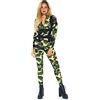 Leg Avenue Costume da paracadutista da donna, 2 pezzi, con tuta, imbracatura per il corpo