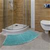 Tappetino da bagno curvo Tappetino da bagno per doccia a forma di ventaglio