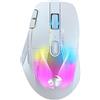 Turtle Beach Roccat Kone XP Air - mouse wireless RGB ergonomico personalizzabile, sensore ottico 19K DPI, 100 ore di batteria e base di ricarica, 29 input programmabili e illuminazione AIMO RGB, rotella 4D, Bianco