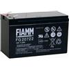 FIAMM BATTERIA FIAMM FG20722 12V 7.2A PIOMBO UPS AGM RICARICABILE 7ah 7,5 6,3mm BENTEL