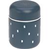 LÄSSIG bambini piccoli Termo scalda scatole di porridge merendine a prova di perdite Acciaio Inox 350 ml/Food Jar Happy Prints midnight blue