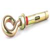Merriway Bulk Hardware BH03920 Bullone a Occhiello con Tassello di Ancoraggio, 58 mm, Bianco