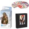 HP HP Pignone - Carta Fotografica Adesiva in Zinco, 2 x 3, bianco, 50 Fogli
