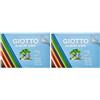 Giotto Kids, Album da 20 fogli carta colorata liscia, A4, 120g/m2 (Confezione da 2)